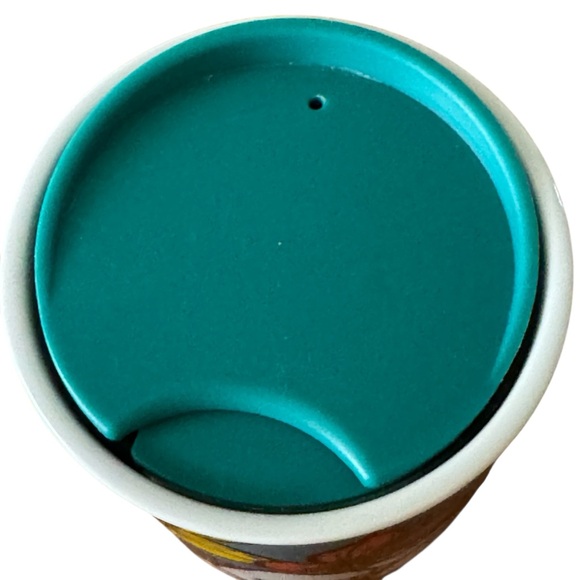 Starbucks Blue Poppy Flower Floral Ceramic Traveler Tumbler Coffee Mug 12 oz - Picture 5 of 7